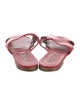 Manolo Blahnik Leather Slides