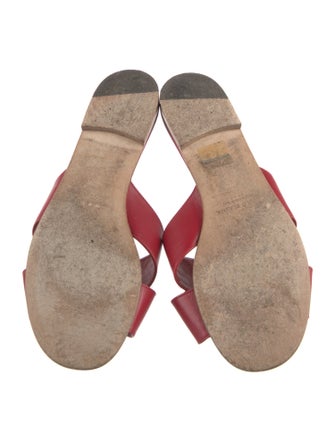 Manolo Blahnik Leather Slides