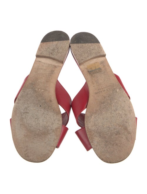 Manolo Blahnik Leather Slides