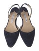 Manolo Blahnik Aspro Suede Slingback Flats