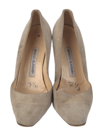 Manolo Blahnik Suede Pumps
