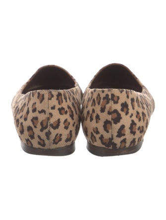 Manolo Blahnik Suede Printed Flats