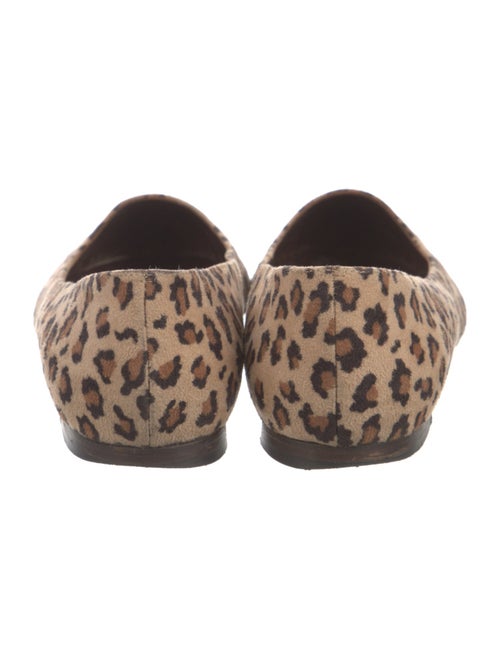 Manolo Blahnik Suede Printed Flats