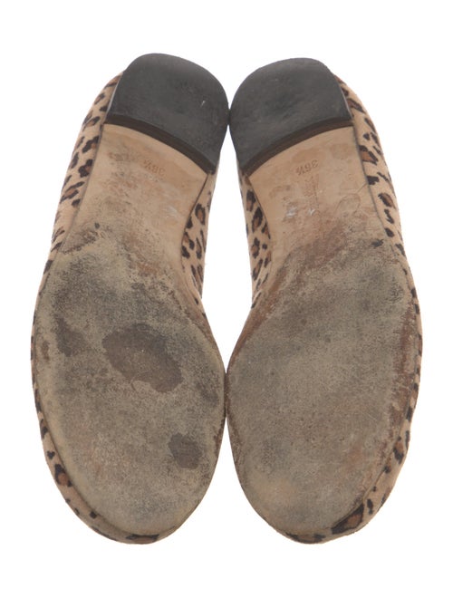 Manolo Blahnik Suede Printed Flats