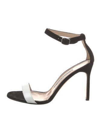 Manolo Blahnik Chaos Suede Sandals