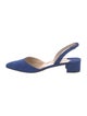 Manolo Blahnik Aspro 30 Suede Slingback Pumps