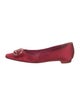 Manolo Blahnik Hangisi Satin Ballet Flats