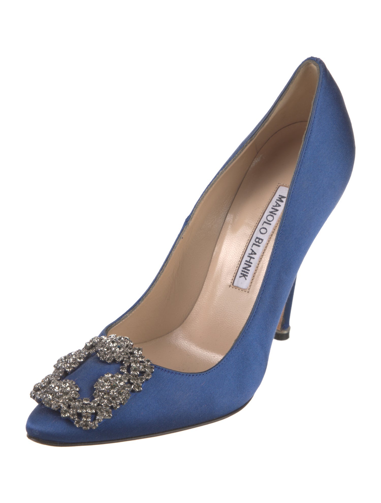 Manolo Blahnik Hangisi Satin Pumps