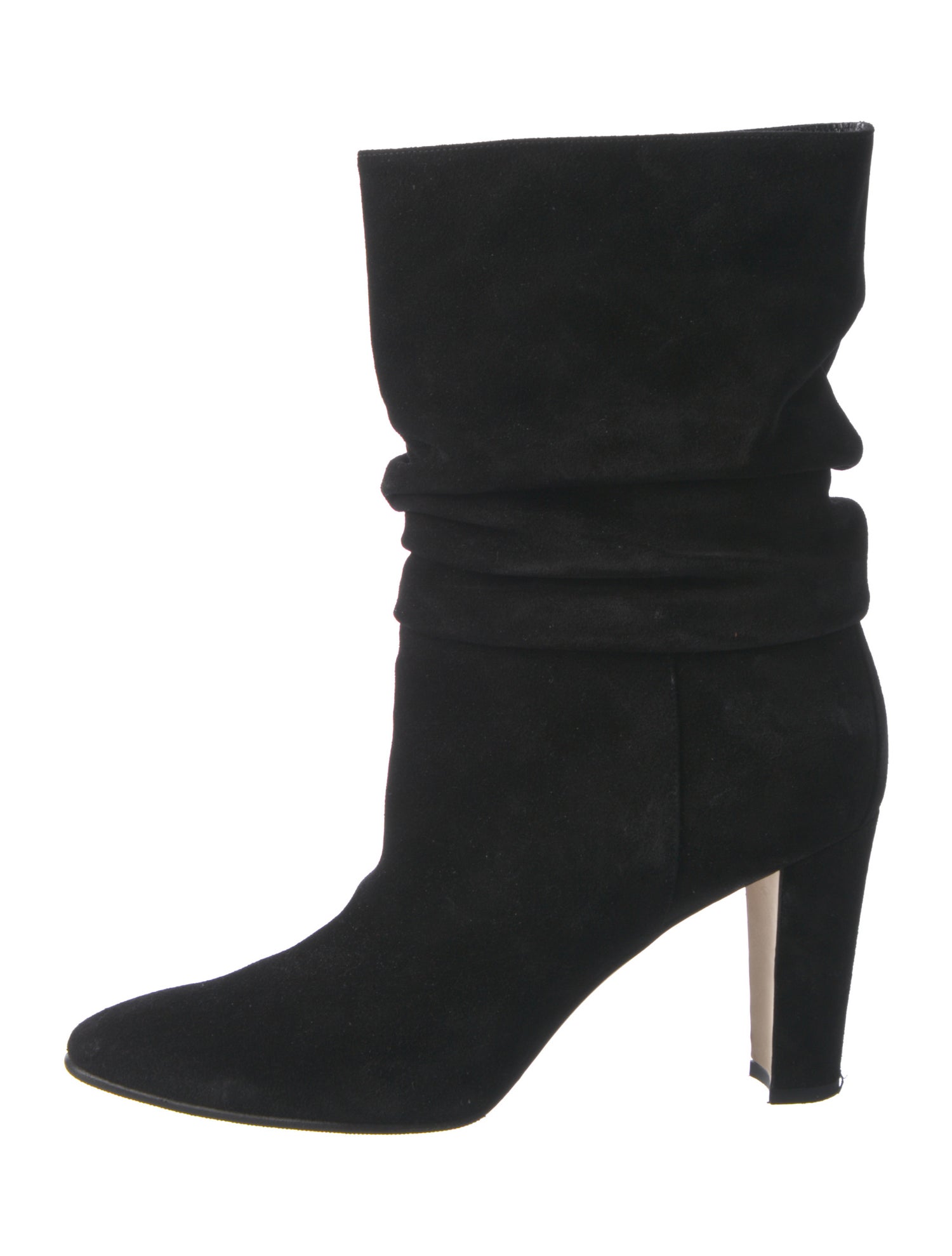 Manolo Blahnik Suede Slouch Boots