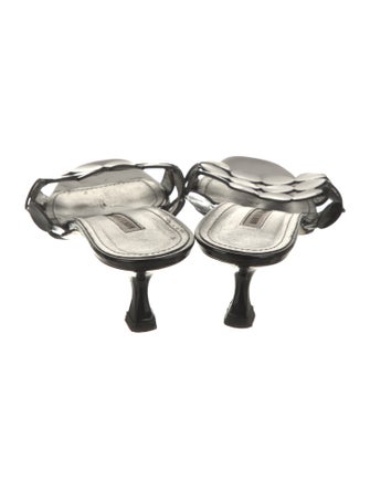 Manolo Blahnik Patent Leather Slides