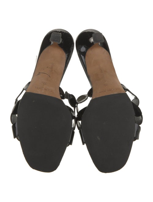 Manolo Blahnik Patent Leather Slides