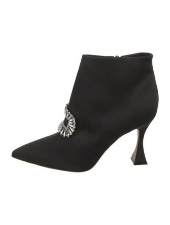 Manolo Blahnik Cantita Satin Boots