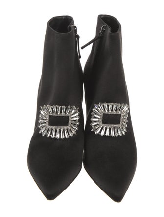 Manolo Blahnik Cantita Satin Boots