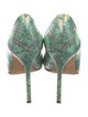 Manolo Blahnik Snakeskin Tie-Dye Print Pumps