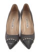 Manolo Blahnik Studded Accents Pumps