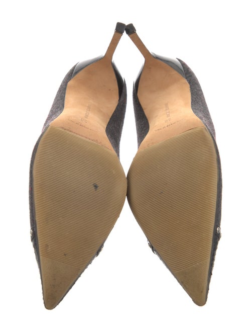 Manolo Blahnik Studded Accents Pumps