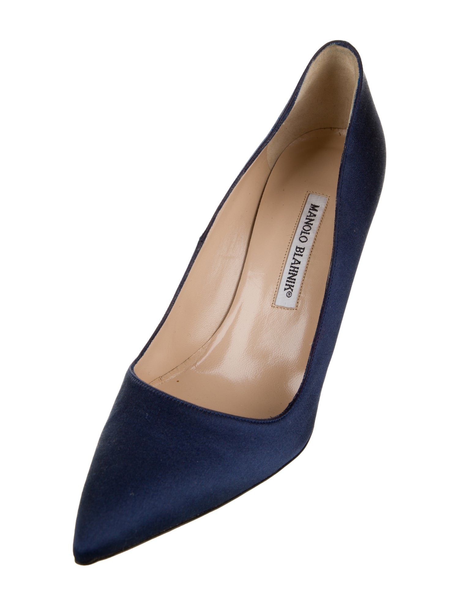 Manolo Blahnik BB Satin Pumps