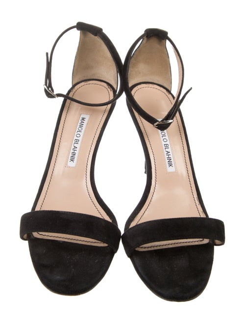Manolo Blahnik Chaos Suede Sandals
