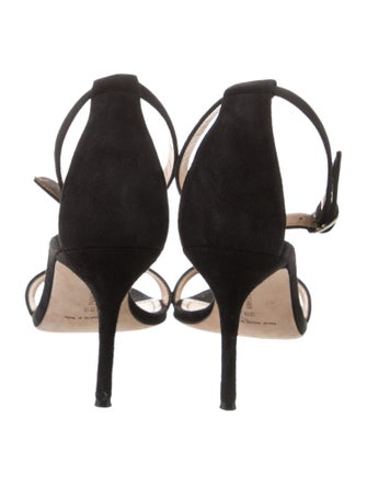 Manolo Blahnik Chaos Suede Sandals