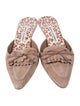 Manolo Blahnik Suede Mules