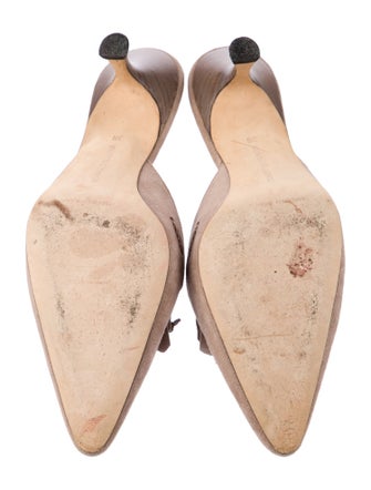 Manolo Blahnik Suede Mules