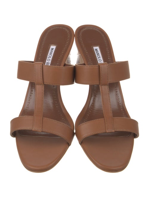 Manolo Blahnik Kesbihi Leather Slides