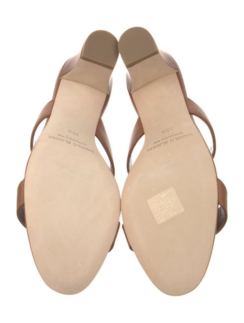 Manolo Blahnik Kesbihi Leather Slides