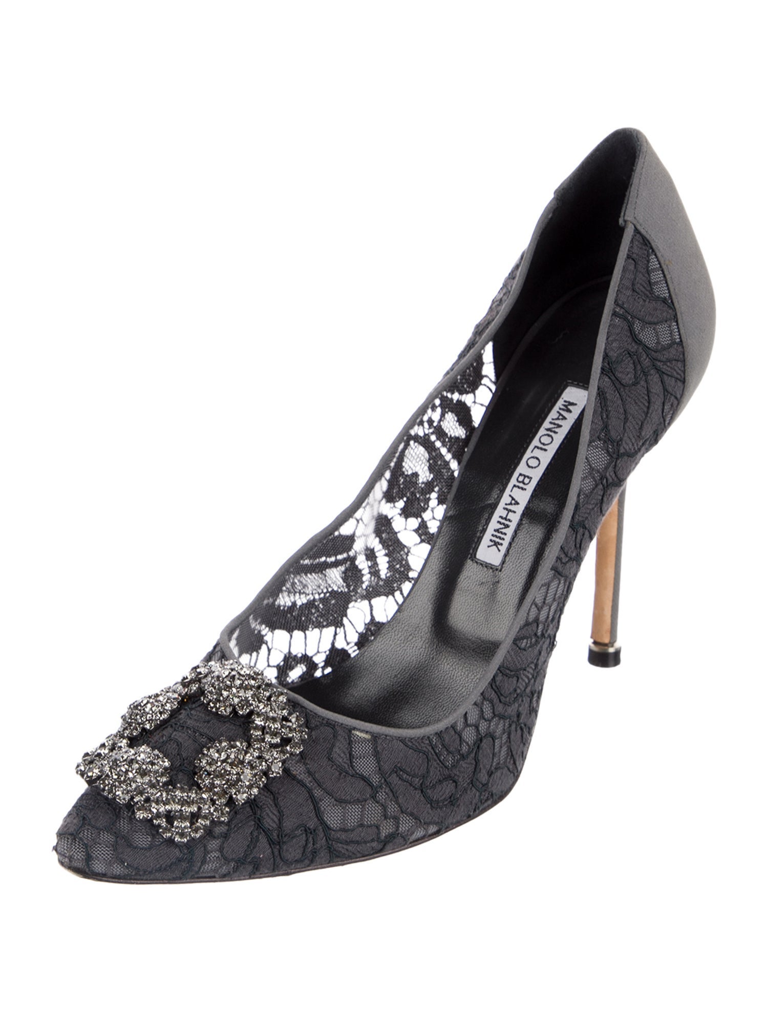 Manolo Blahnik Hangisi Lace Pumps