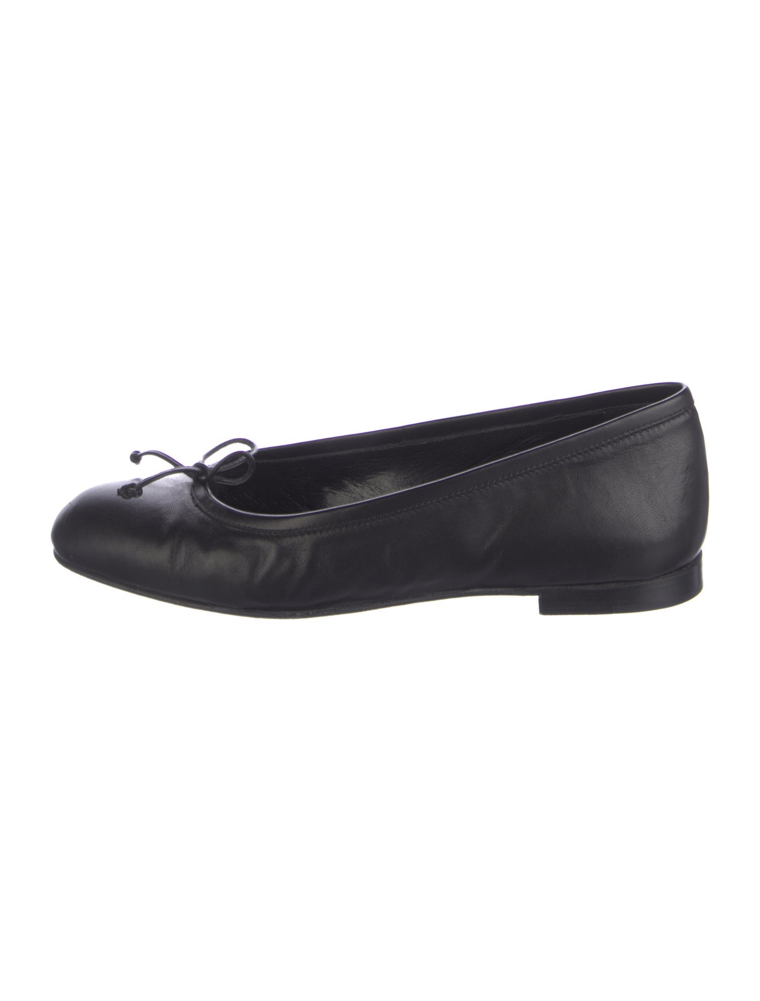Manolo Blahnik Veralli Leather Ballet Flats