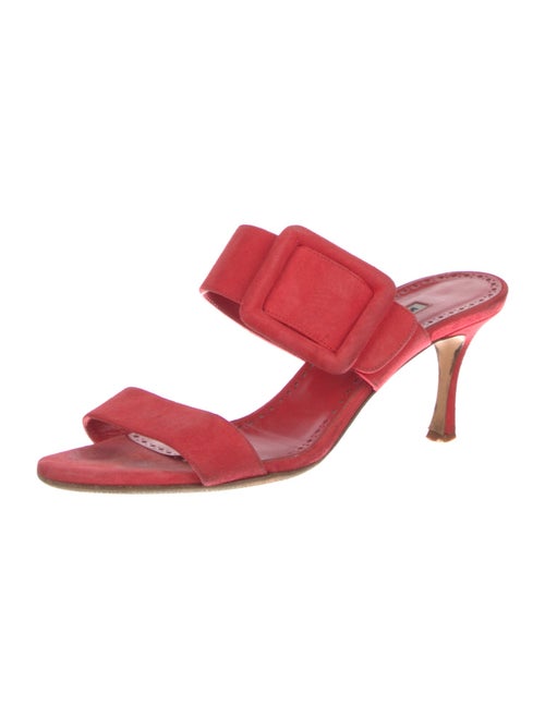 Manolo Blahnik Gable Suede Slides