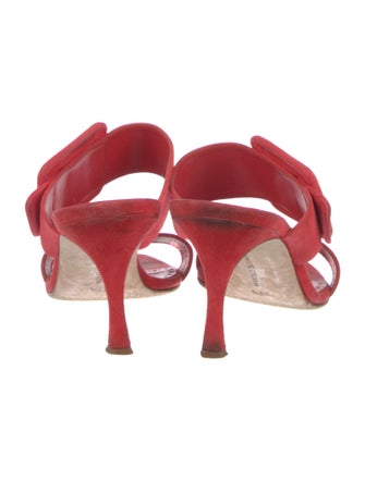 Manolo Blahnik Gable Suede Slides