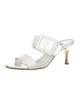 Manolo Blahnik Gable Leather Slides