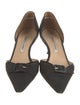 Manolo Blahnik Canvas D'Orsay Pumps