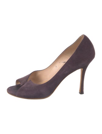 Manolo Blahnik Suede Pumps