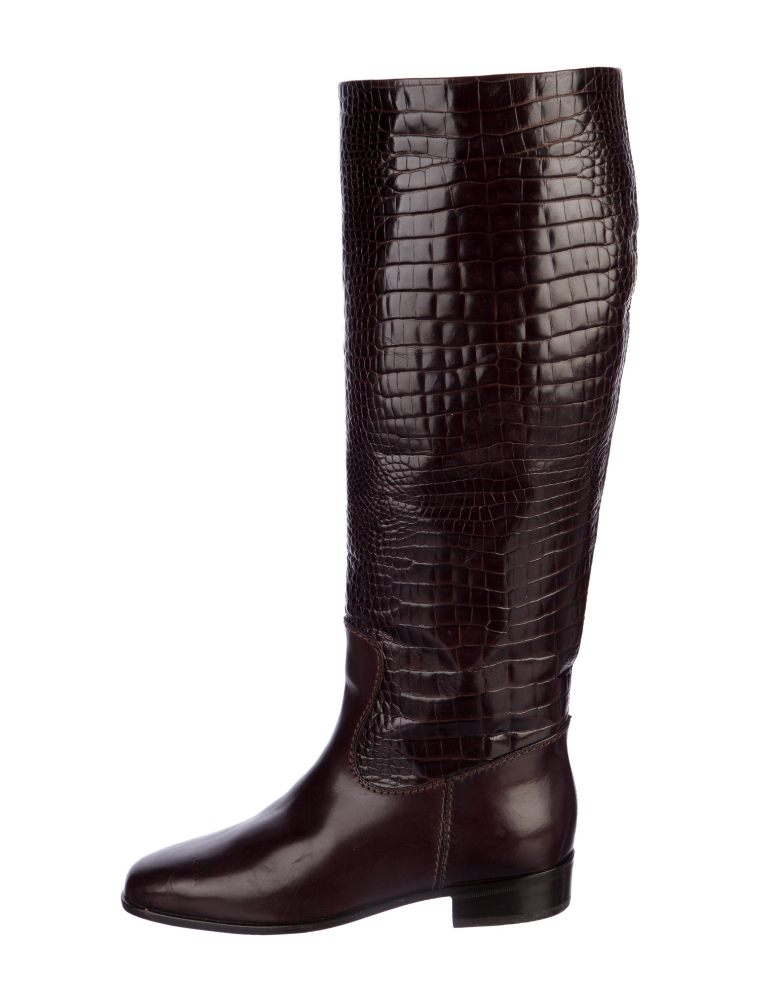 Manolo Blahnik Leather Riding Boots
