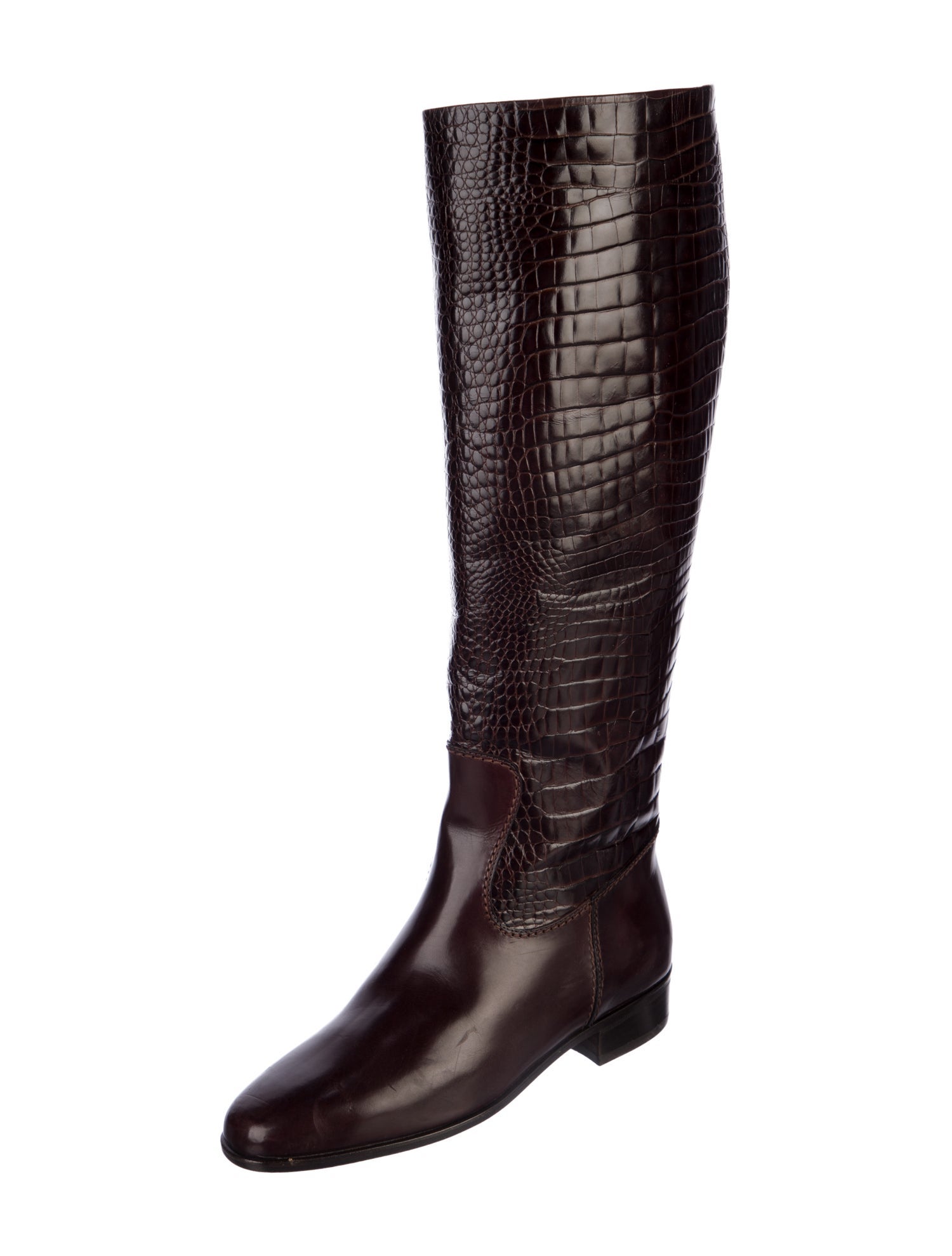 Manolo Blahnik Leather Riding Boots
