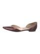 Manolo Blahnik Patent Leather D'Orsay Flats