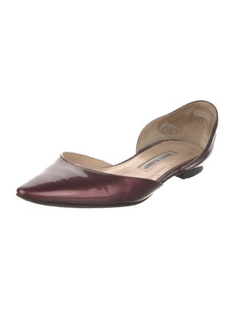 Manolo Blahnik Patent Leather D'Orsay Flats