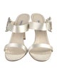 Manolo Blahnik Chivela Satin Slides