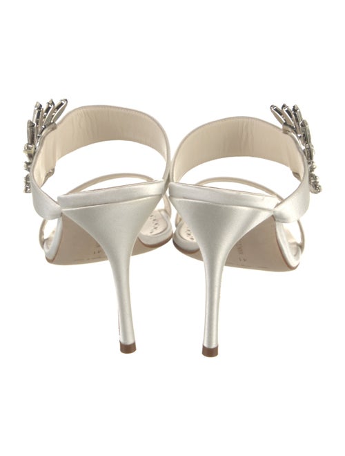 Manolo Blahnik Chivela Satin Slides