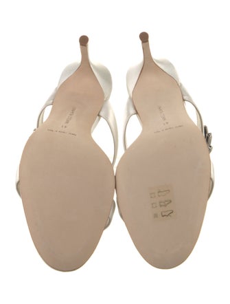 Manolo Blahnik Chivela Satin Slides