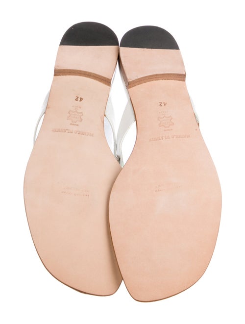 Manolo Blahnik Leather Slides