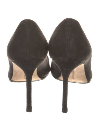 Manolo Blahnik BB Bipunta 105 Suede Pumps