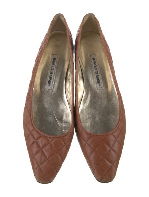 Manolo Blahnik Giungla Leather Flats