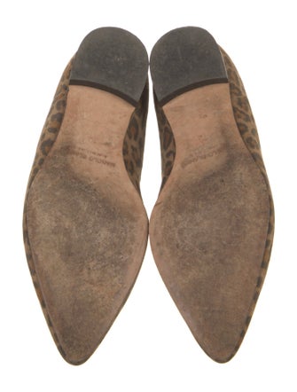 Manolo Blahnik Srilasfla Suede Ballet Flats