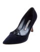 Manolo Blahnik Suede Pumps