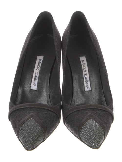 Manolo Blahnik Wool Pumps