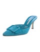 Manolo Blahnik Maysale Suede Mules