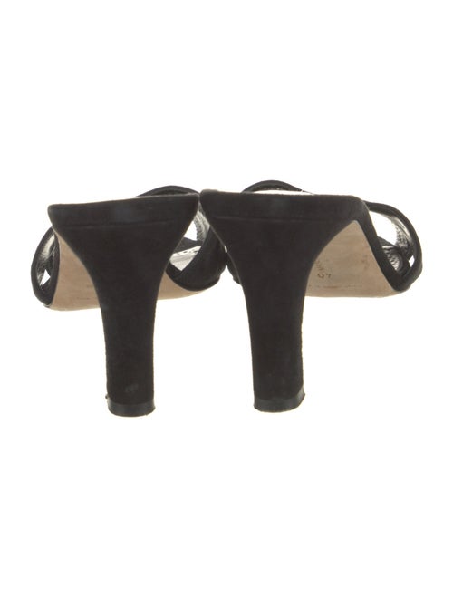 Manolo Blahnik Suede Slides