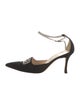 Manolo Blahnik Crystal Embellishments Pumps
